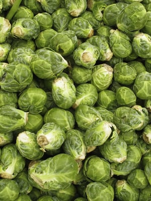 Brussels sprouts in abundance at farmers' market