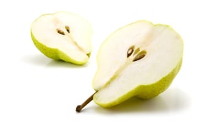 Pears isolated on the white background