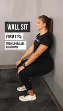 Wall sit form tutorial video from Holly Springs personal trainer 